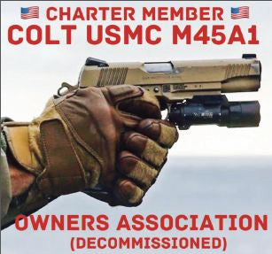 Stickers (Individual)--Colt M45A1 USMC Collectors Association decal