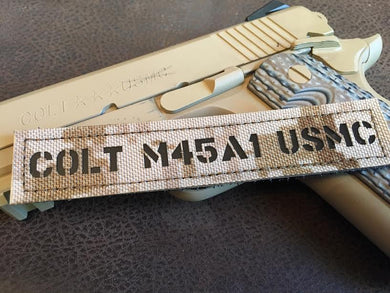 Name Plate--(Individual)--Colt M45 USMC (AOR1/Black)