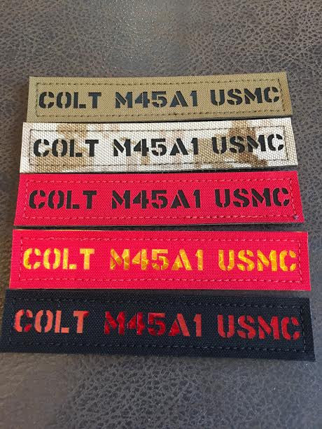 Name Plate--(Set)--Colt M45 USMC (All 5 Plates)