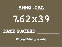 Stickers--"Ammo-Cal" Ammo Can Caliber Stickers