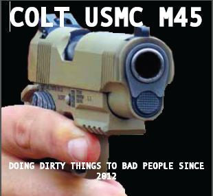 Stickers (Individual)--Colt M45A1 